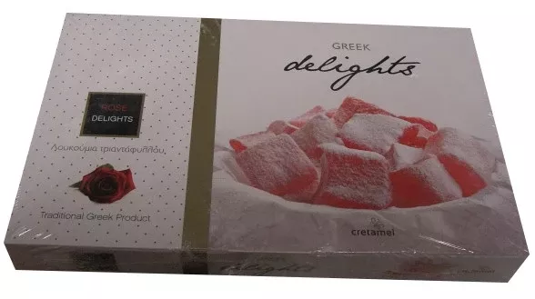 Loukoumi Delights with Rose Flavor (Cretamel) 300g