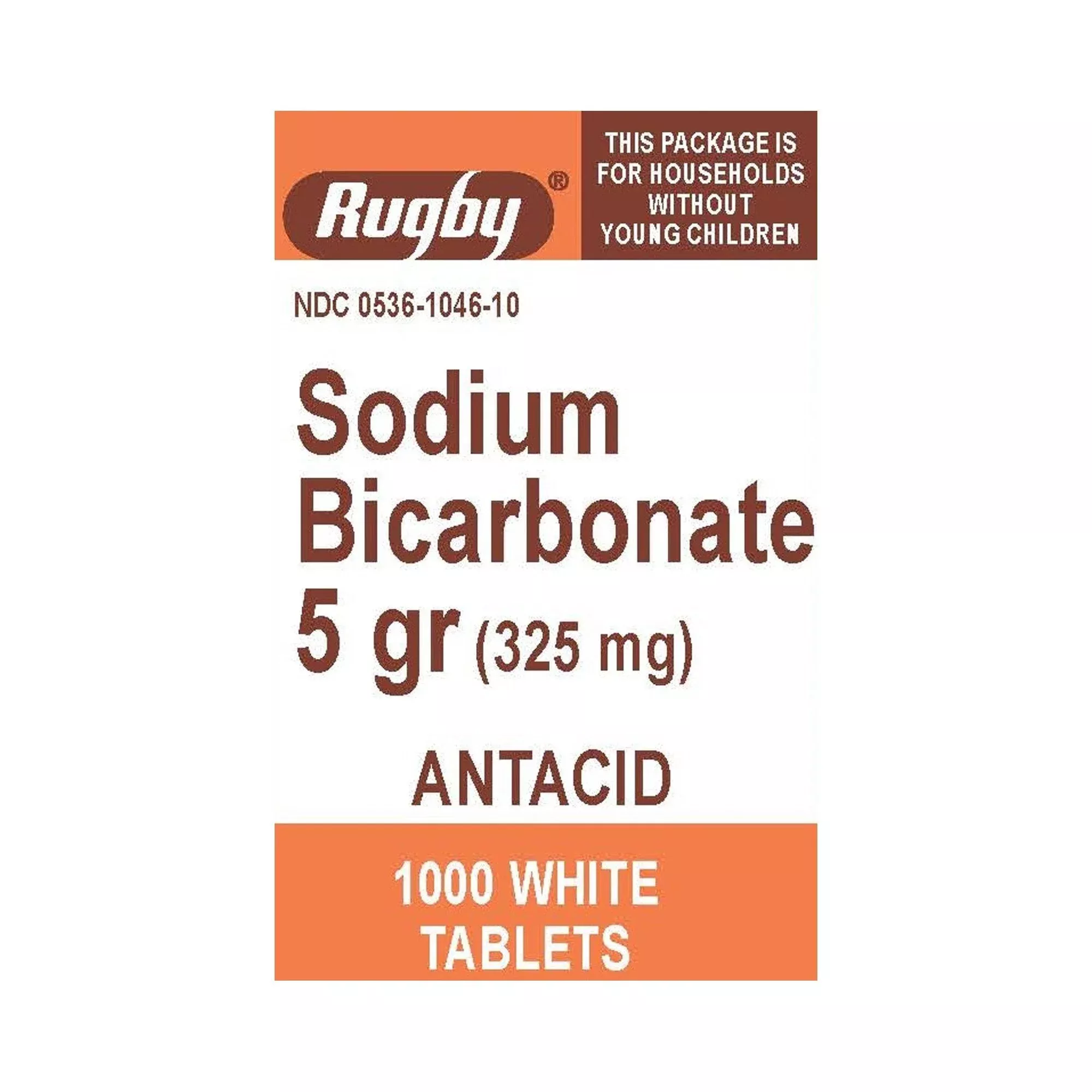 Major 325 mg Sodium Bicarbonate Antacid, 1000 ct.