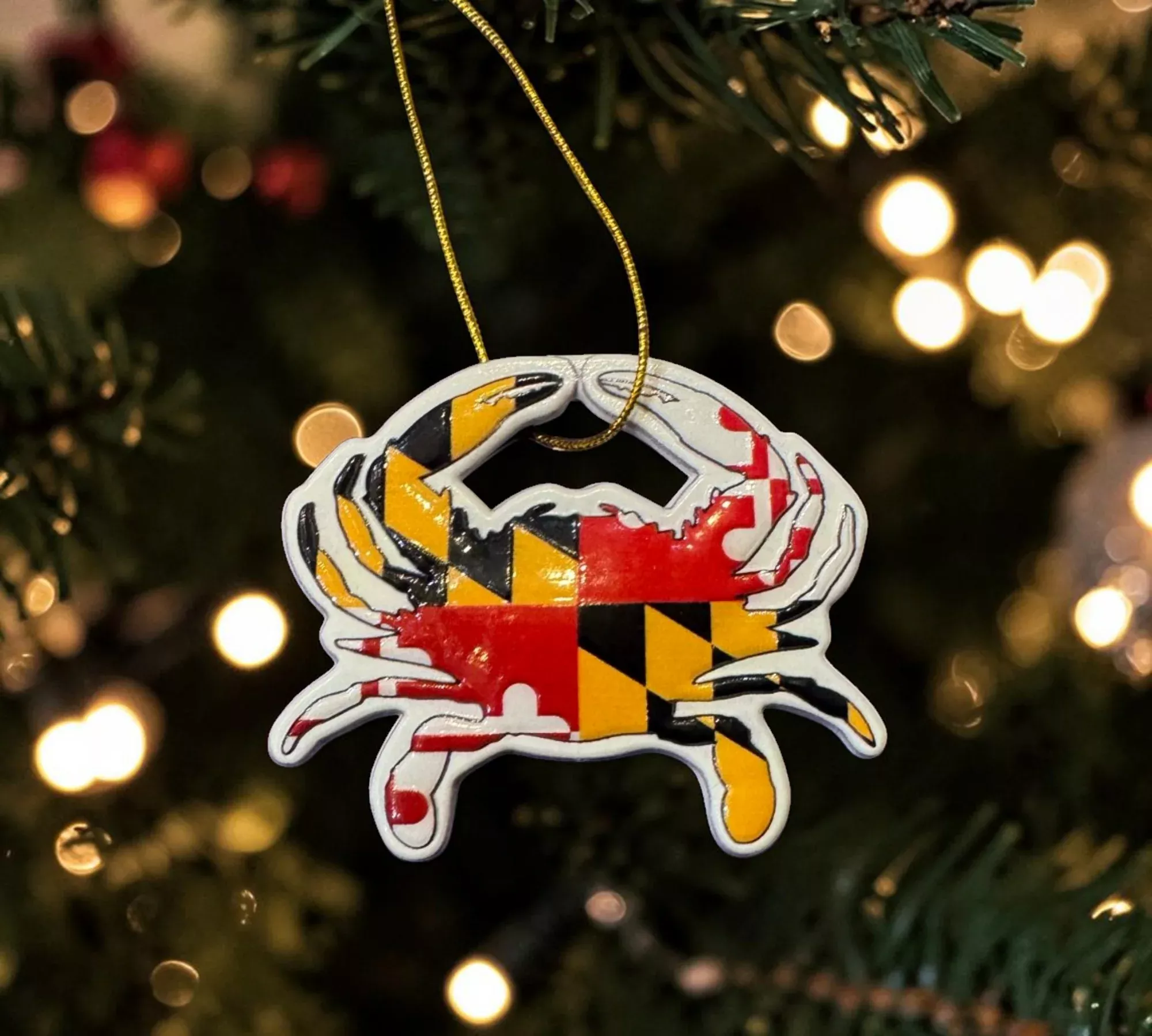 Maryland Flag Crab Ornament