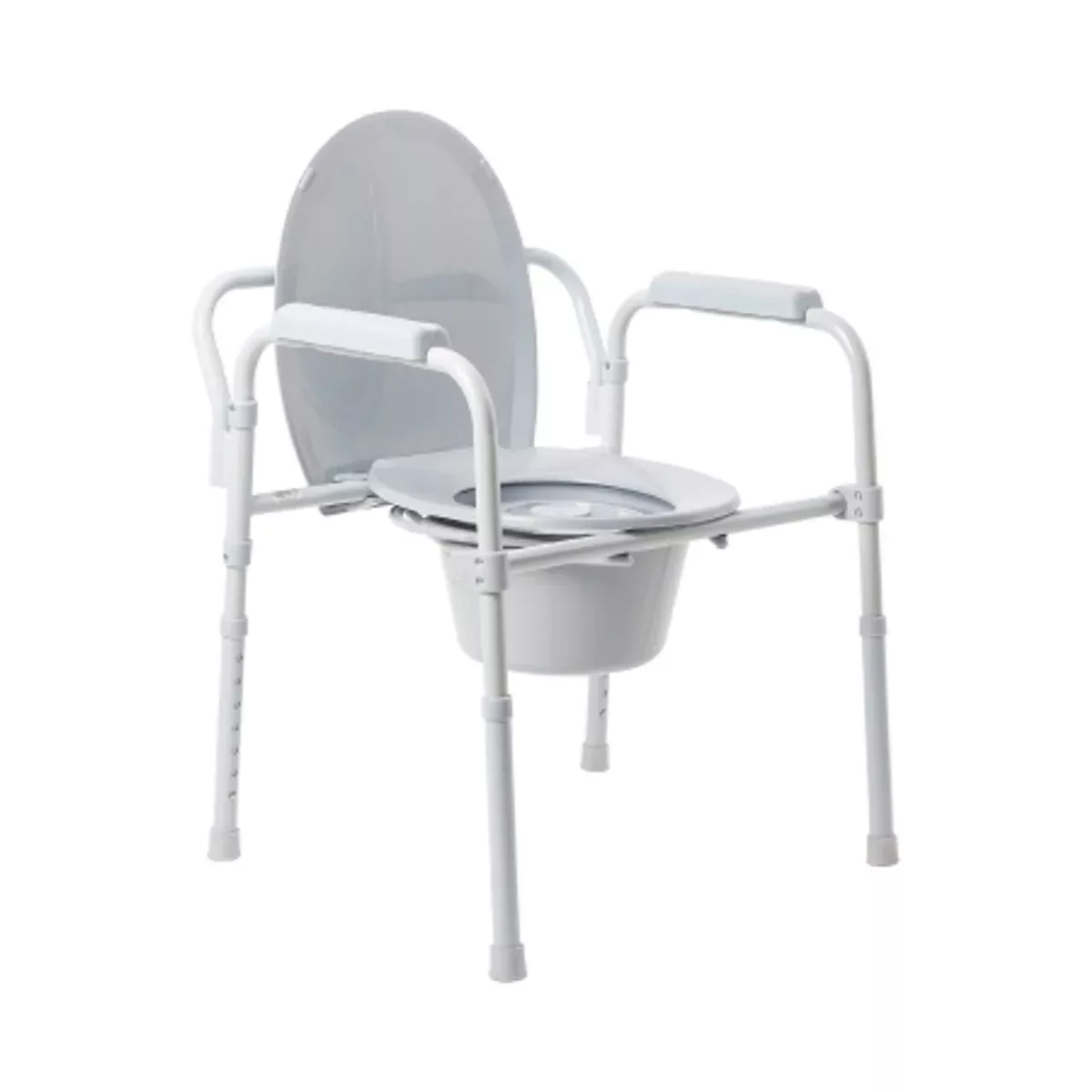 McKesson Folding Steel-Frame Commode
