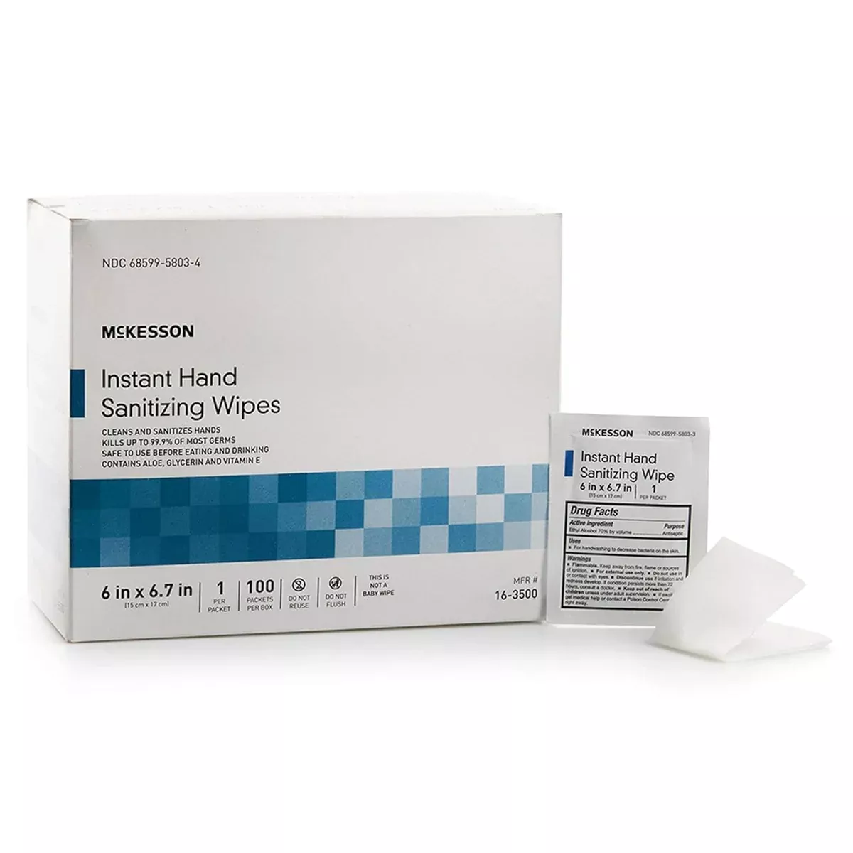 McKesson Instant Hand Sanitizing Wipes