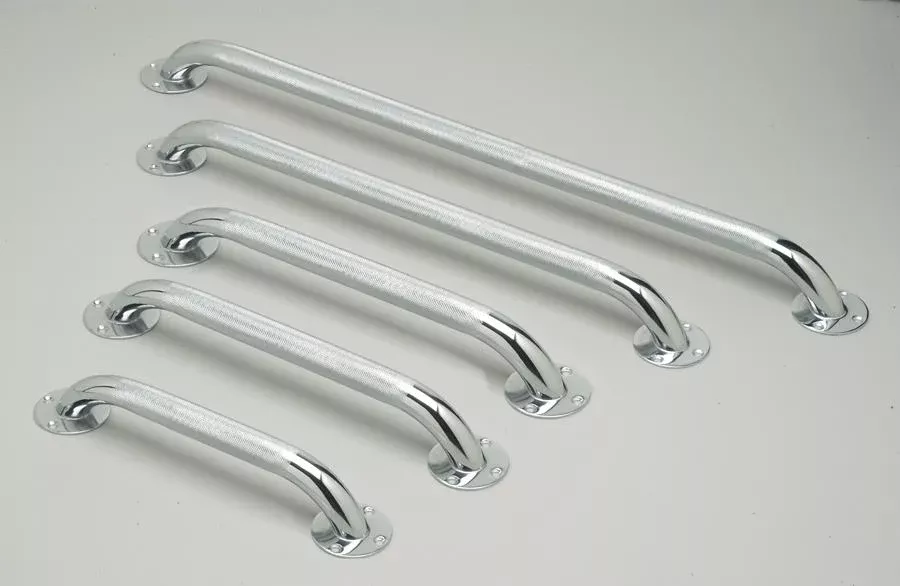 Medline Knurled Chrome Grab Bars