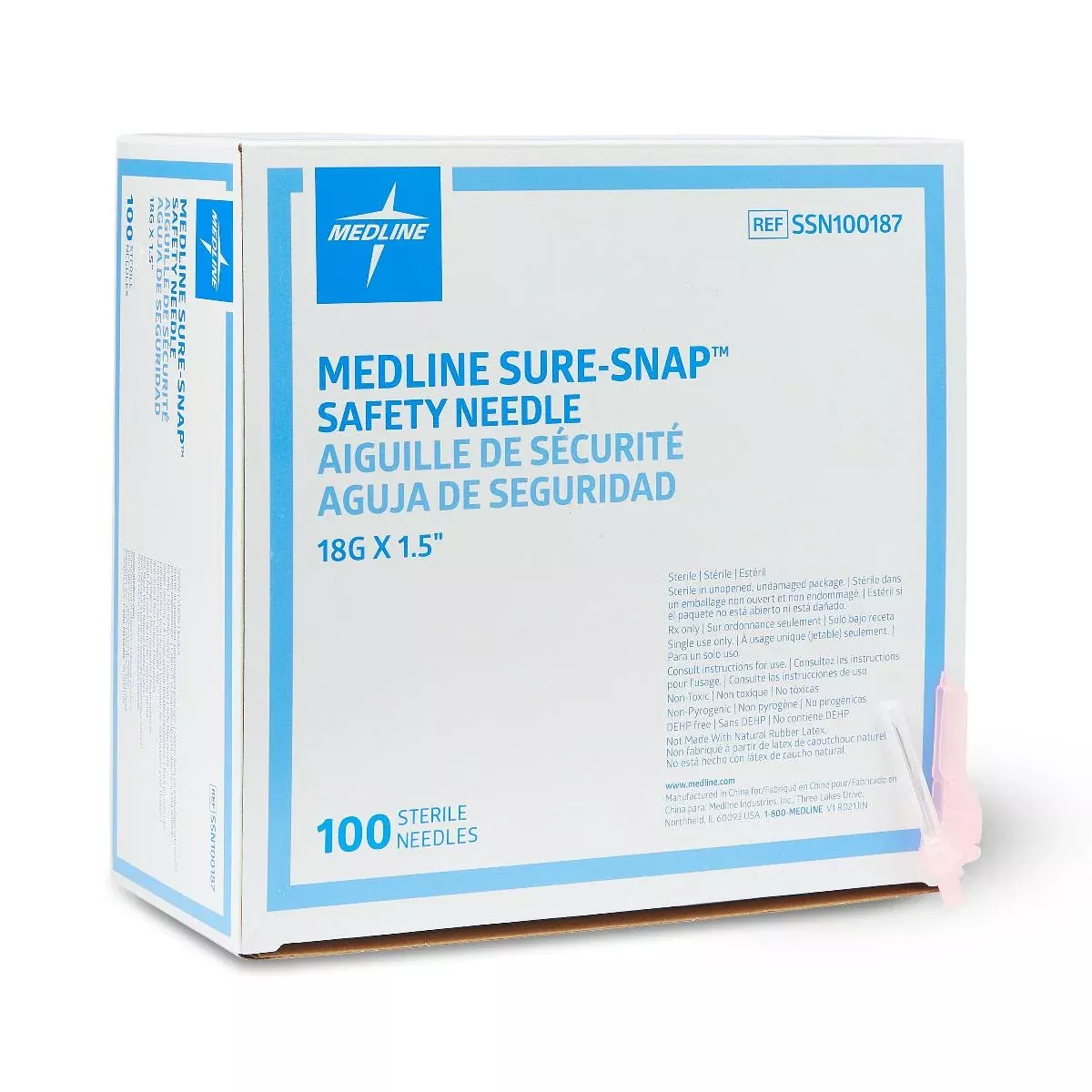 Medline Sure-Snap™ Safety Needle