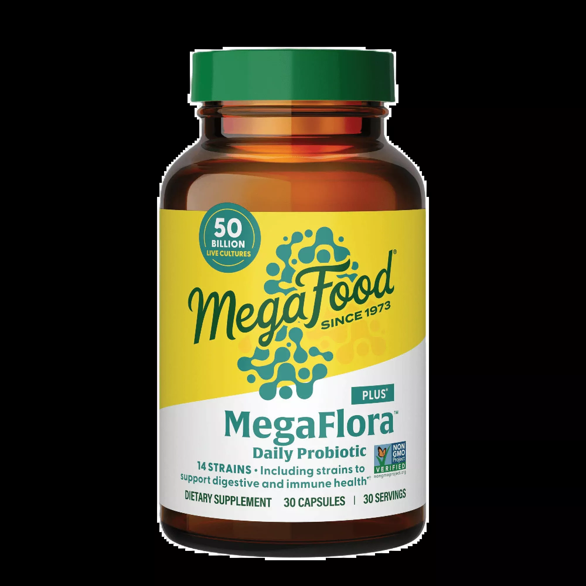 MegaFlora Probiotic Plus - 14 Strains - 50 Billion live cultures