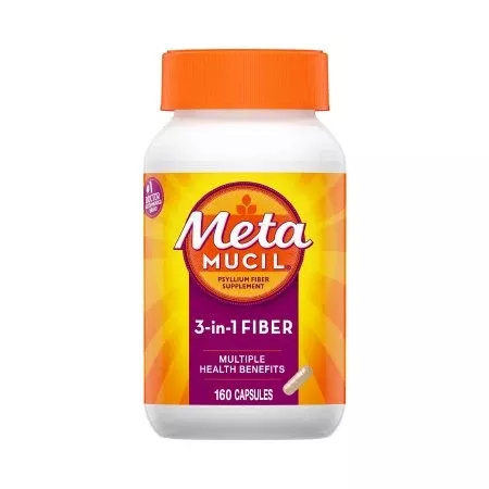 Metamucil 3-in-1 Fiber Supplement Capsules