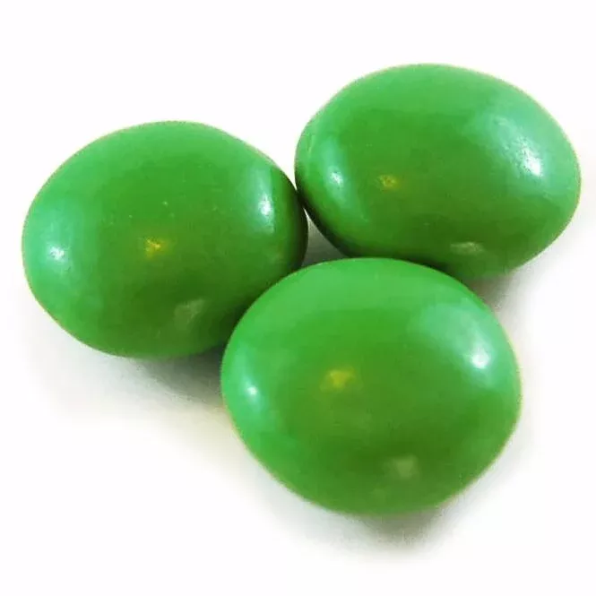 MILK CHOCOLATE GEMS/DROPS GREEN