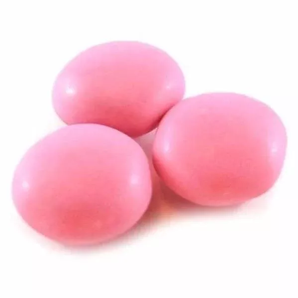 MILK CHOCOLATE GEMS/DROPS LIGHT PINK