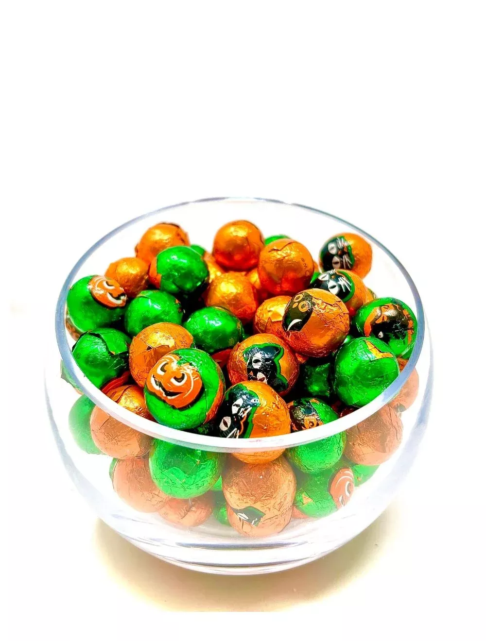 Milk Chocolate Halloween Foiled Balls - 6 oz Bag