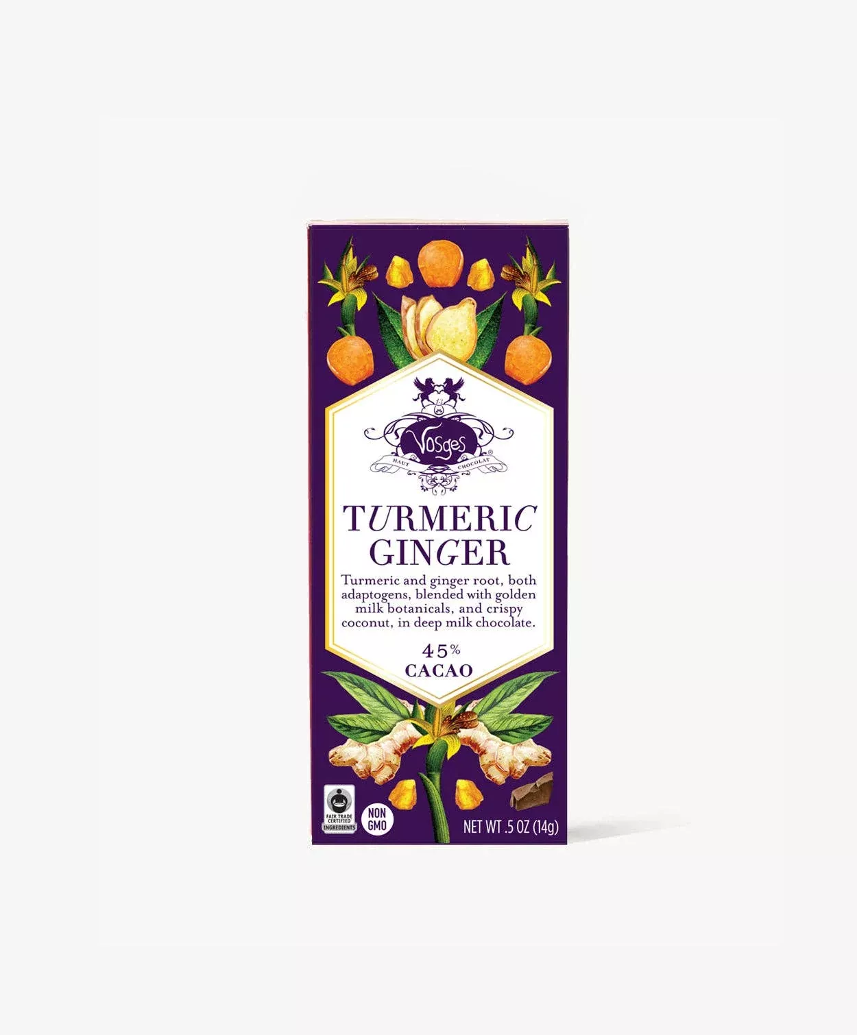 Mini Milk Chocolate Bar w/ Turmeric & Ginger - Gourmet