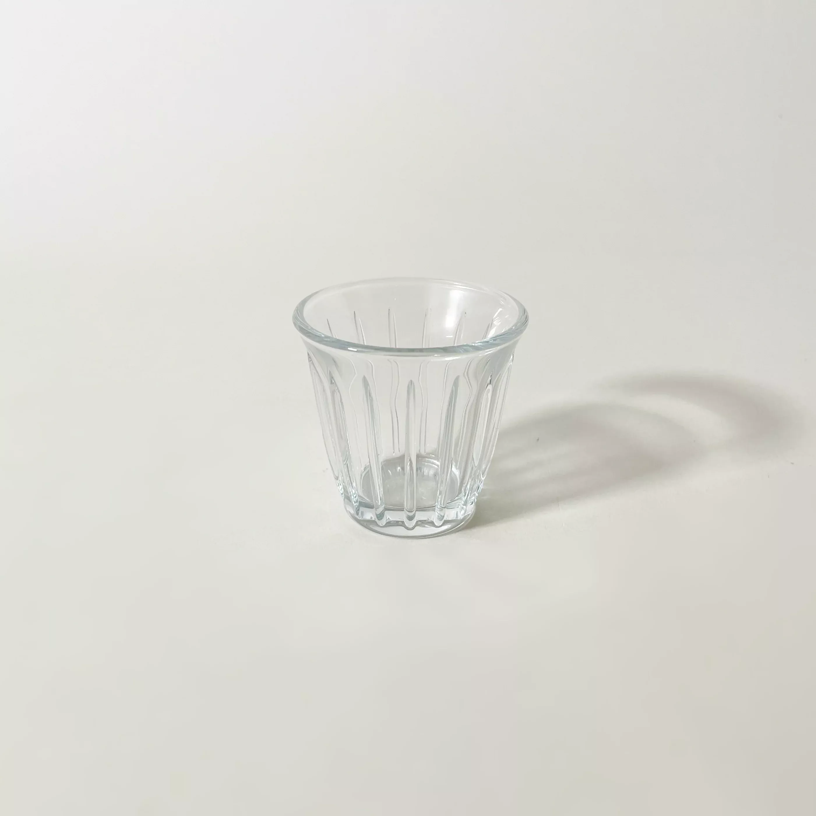 Mini Ribbed Glass Tumbler