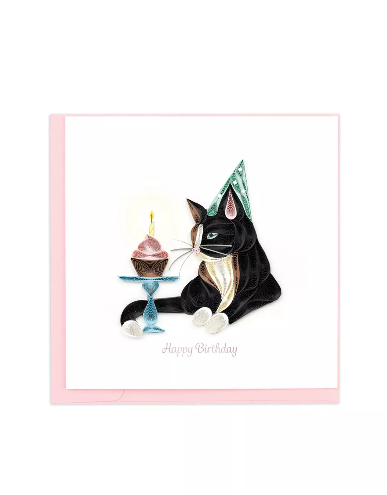 Mischievous Cat Quilling Card