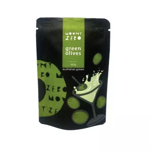 Mount Zero Green Olives in Brine | 150g