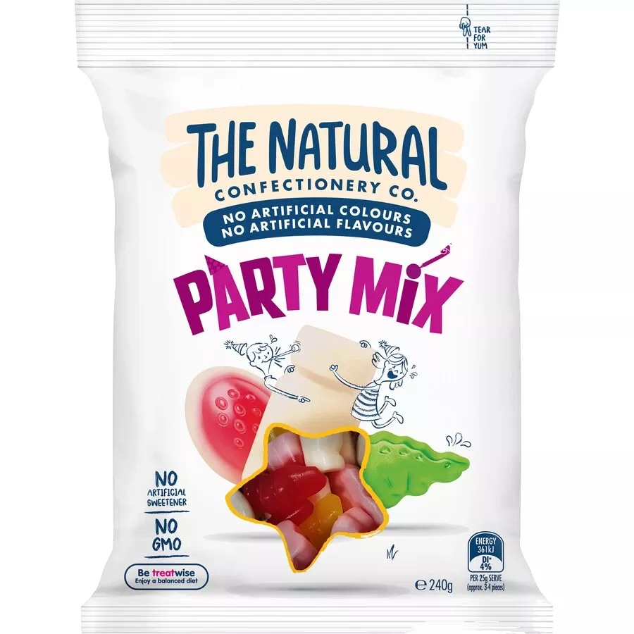 The Natural Confectionery Co. Party Mix 240g