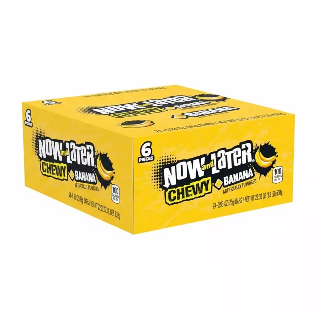Now and Later Chewy Banana Candy — Box of 24