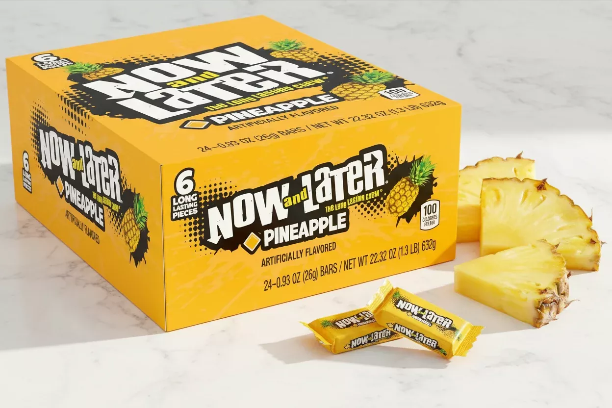 Now and Later Pineapple Candy — 24 Pack