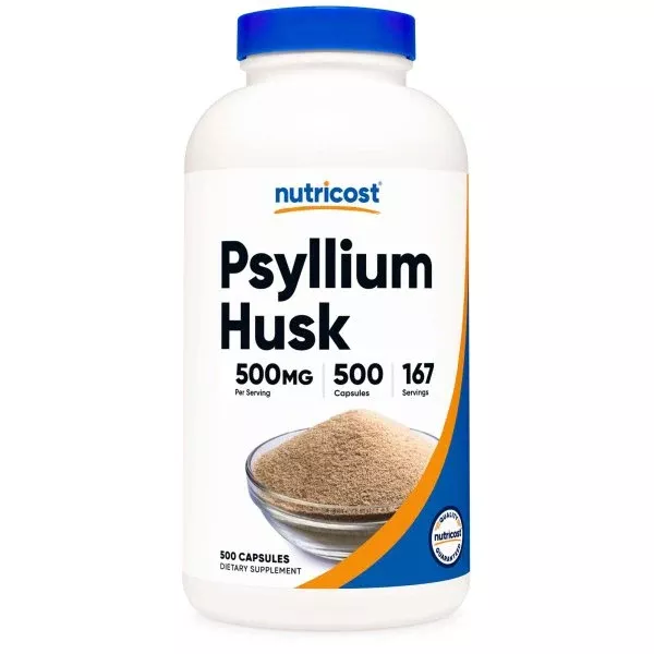 Nutricost Psyllium Husk Capsules 500 Ct.