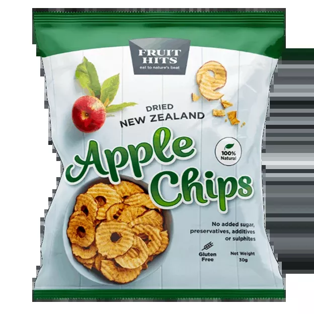 NZ Dried Apple Chips (GF/DF/V), 90g