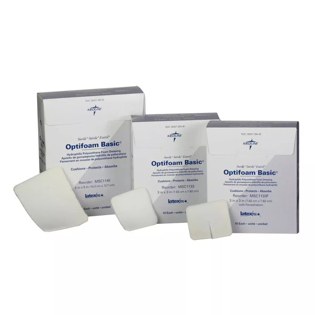 Optifoam Basic Hydrophilic Polyurethane Foam Dressings
