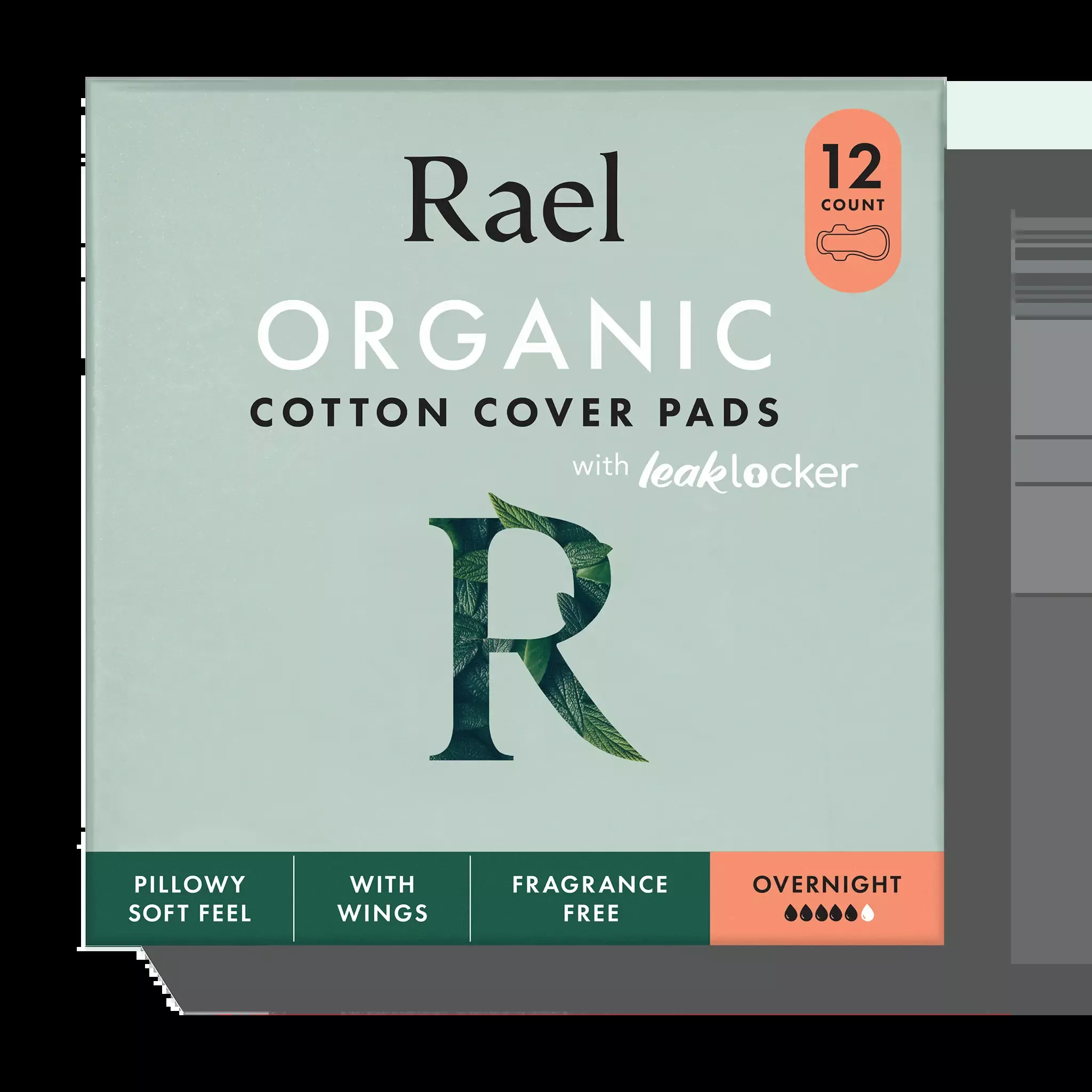 Overnight Organic Cotton Cover Pads With Wings