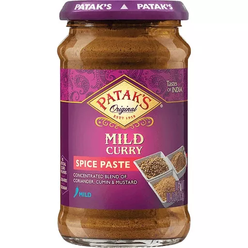 Pataks Mild Curry Paste, 10 oz
