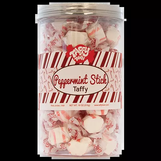 Peppermint Stick Taffy Canister (18 oz.)