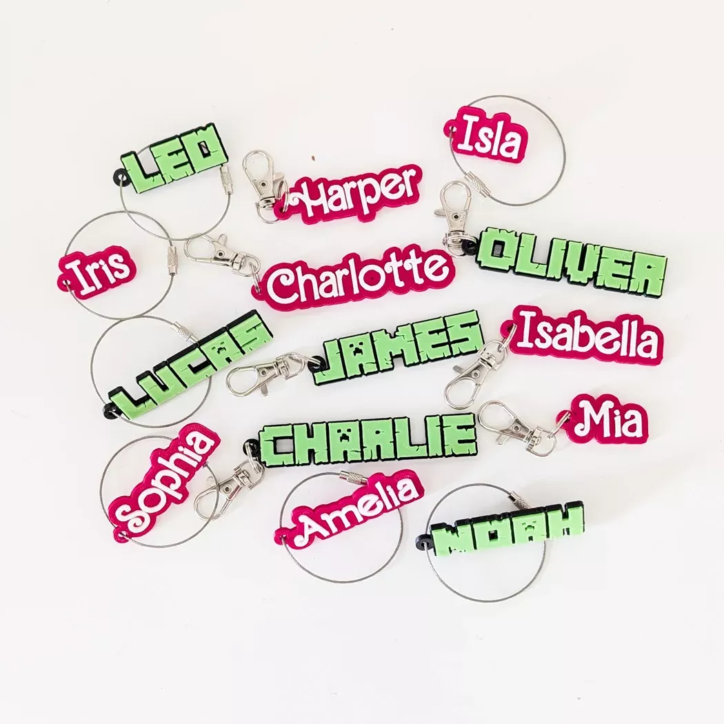 Personalised Name Tag & Keyring