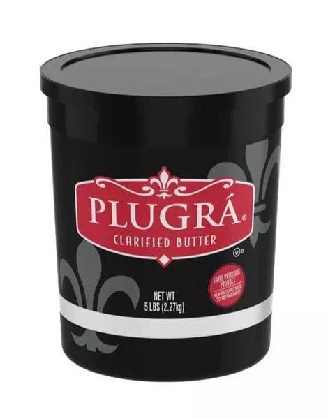 Plugra Clarified Unsalted Butter, 5 lb Plastic TUB