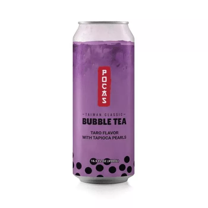 Pocas Taro Bubble Tea, 16.5 oz