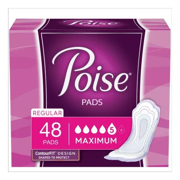 Poise Incontinence Bladder Control Pads, Maximum Absorbency
