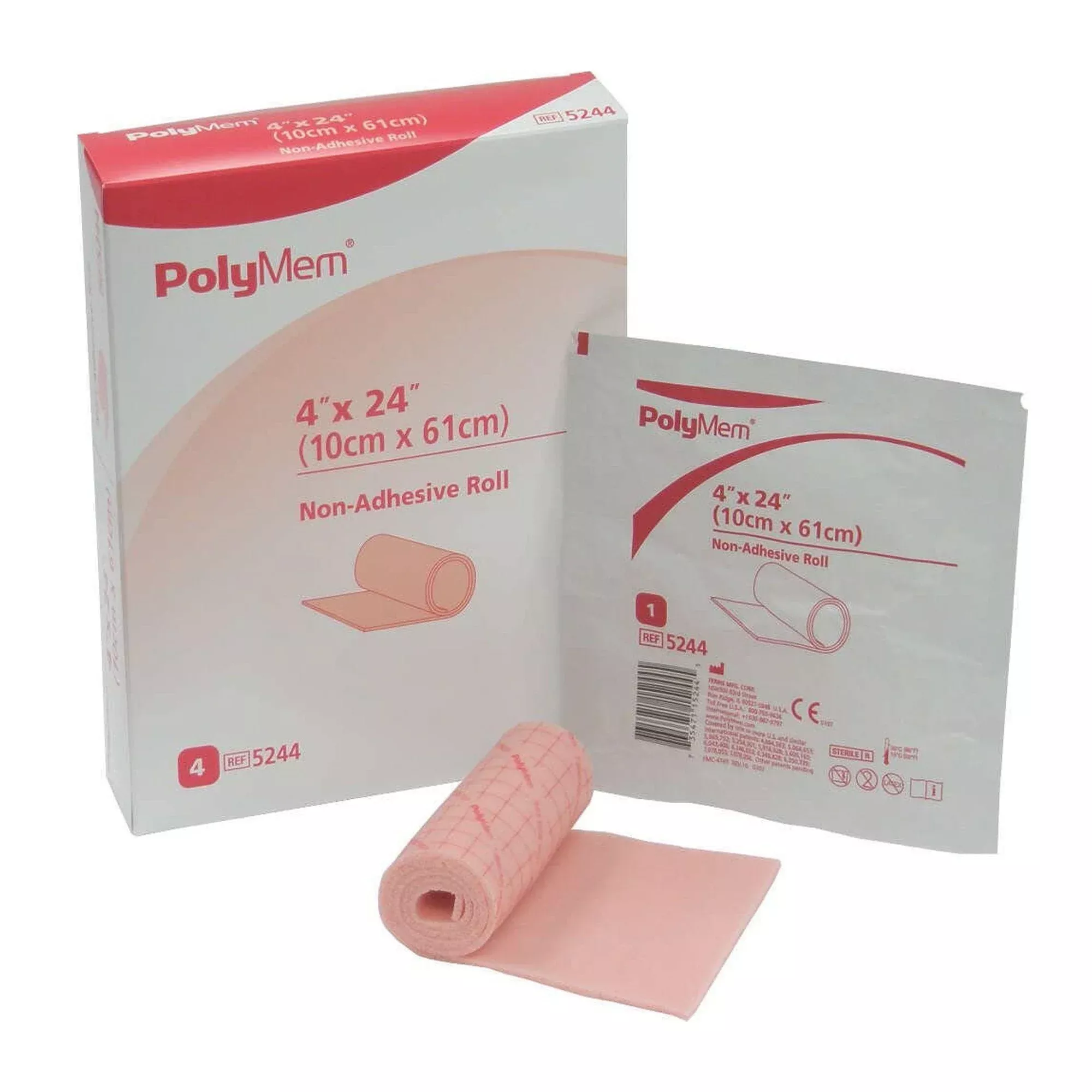 PolyMem Nonadhesive without Border Foam Dressing, 4 x 24 Inch