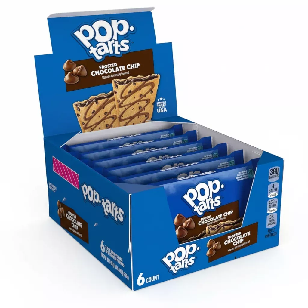 Pop-Tarts Frosted Chocolate Chip – Box of 6 Pouches