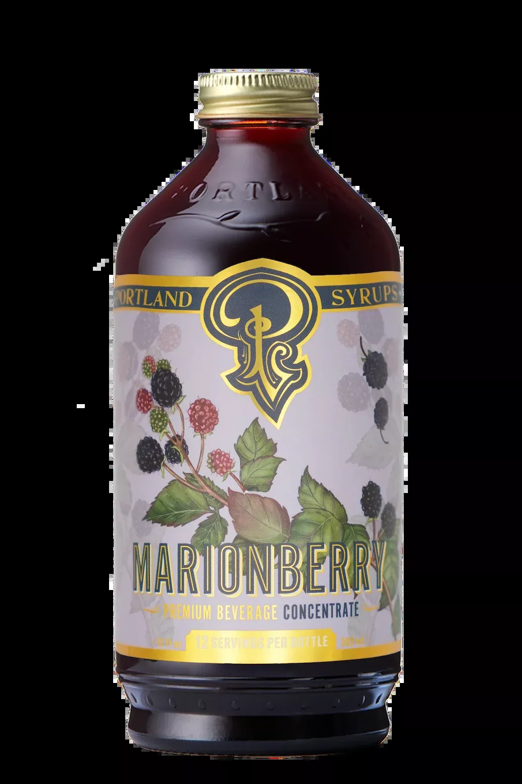 Portland Syrups | Marionberry Syrup 12oz - cocktail / mocktail beverage mixer