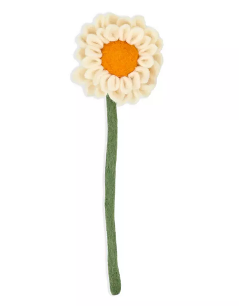 Potted Felt Dahlia Flower