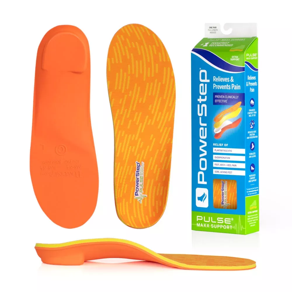 PowerStep PULSE Maxx, Over-Pronation Corrective Orthotic Running Shoe Insert
