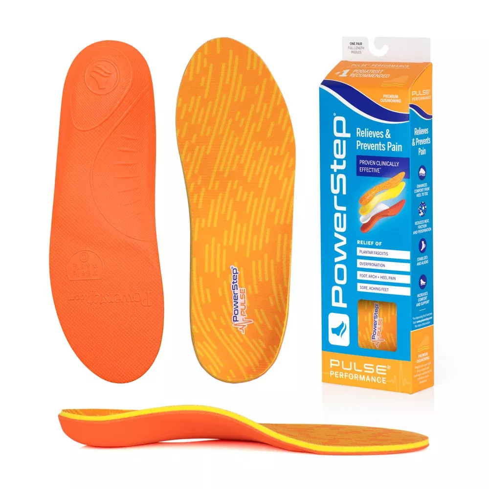 PowerStep PULSE Performance Insoles, Running Shoe Pain Relief Orthotic