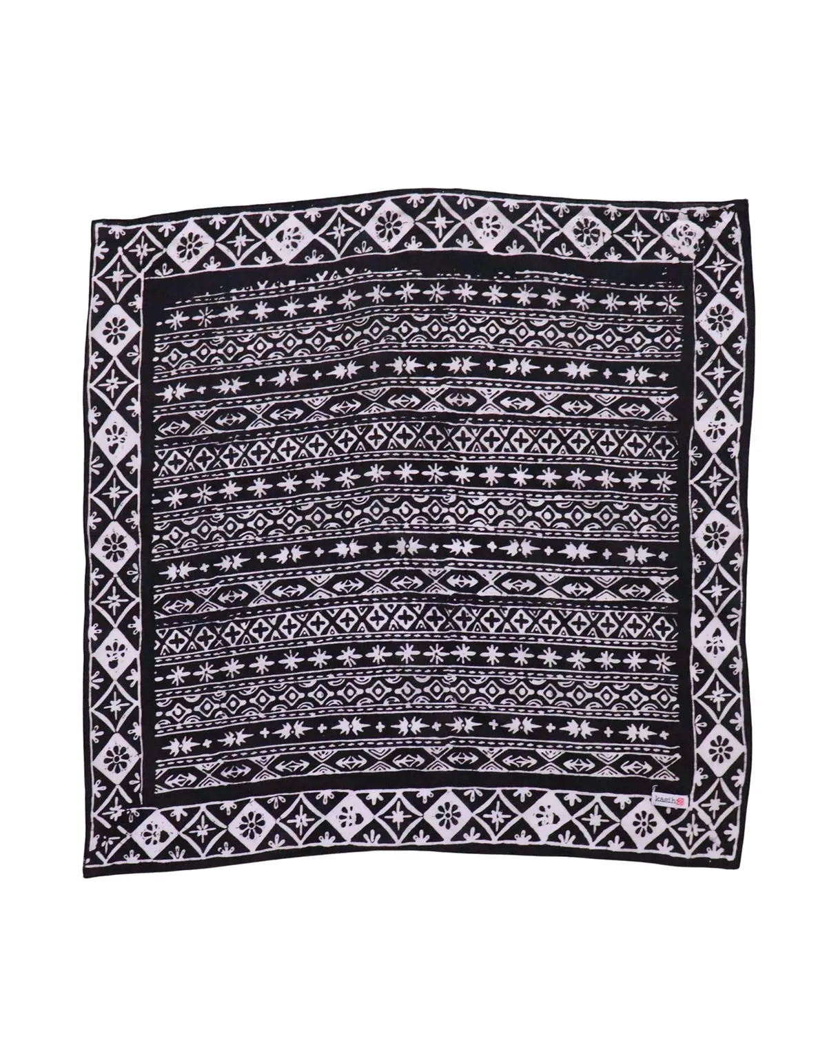 Purple Vines Batik Bandana