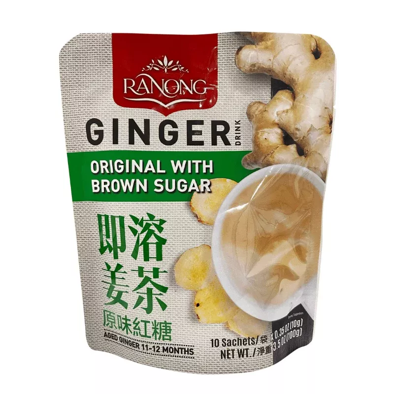Ranong Ginger Drink Original With Brown Sugar, 3.5 oz