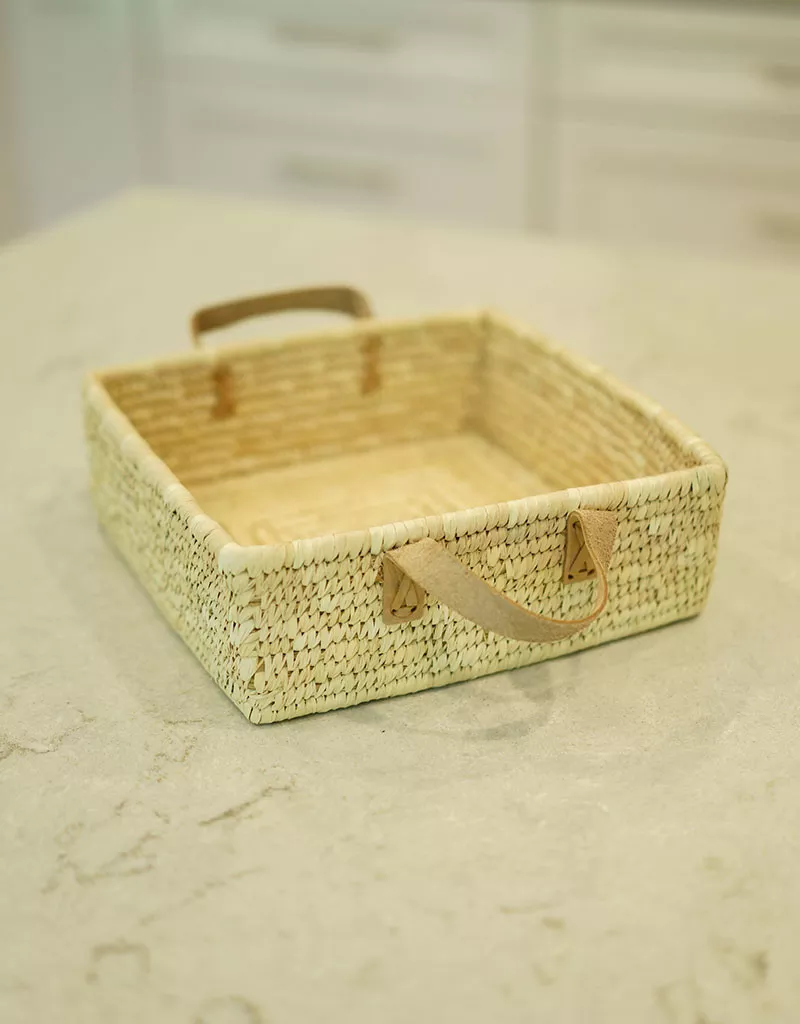 Rectangle Handled Basket