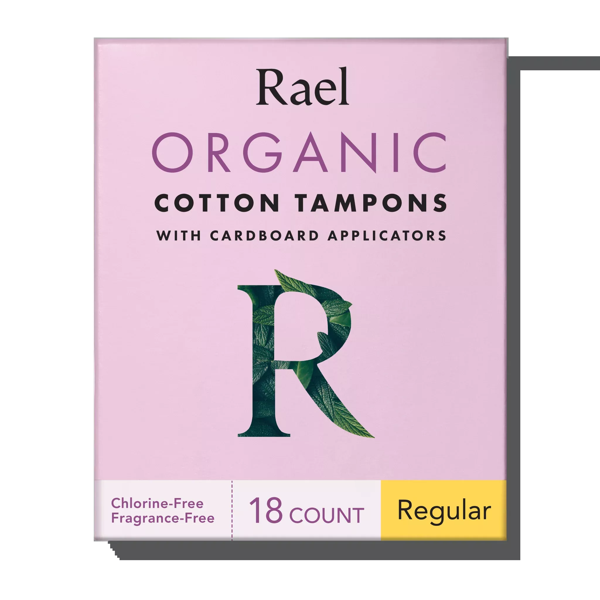 Regular Cardboard Applicator Tampons Made With Organic Cotton