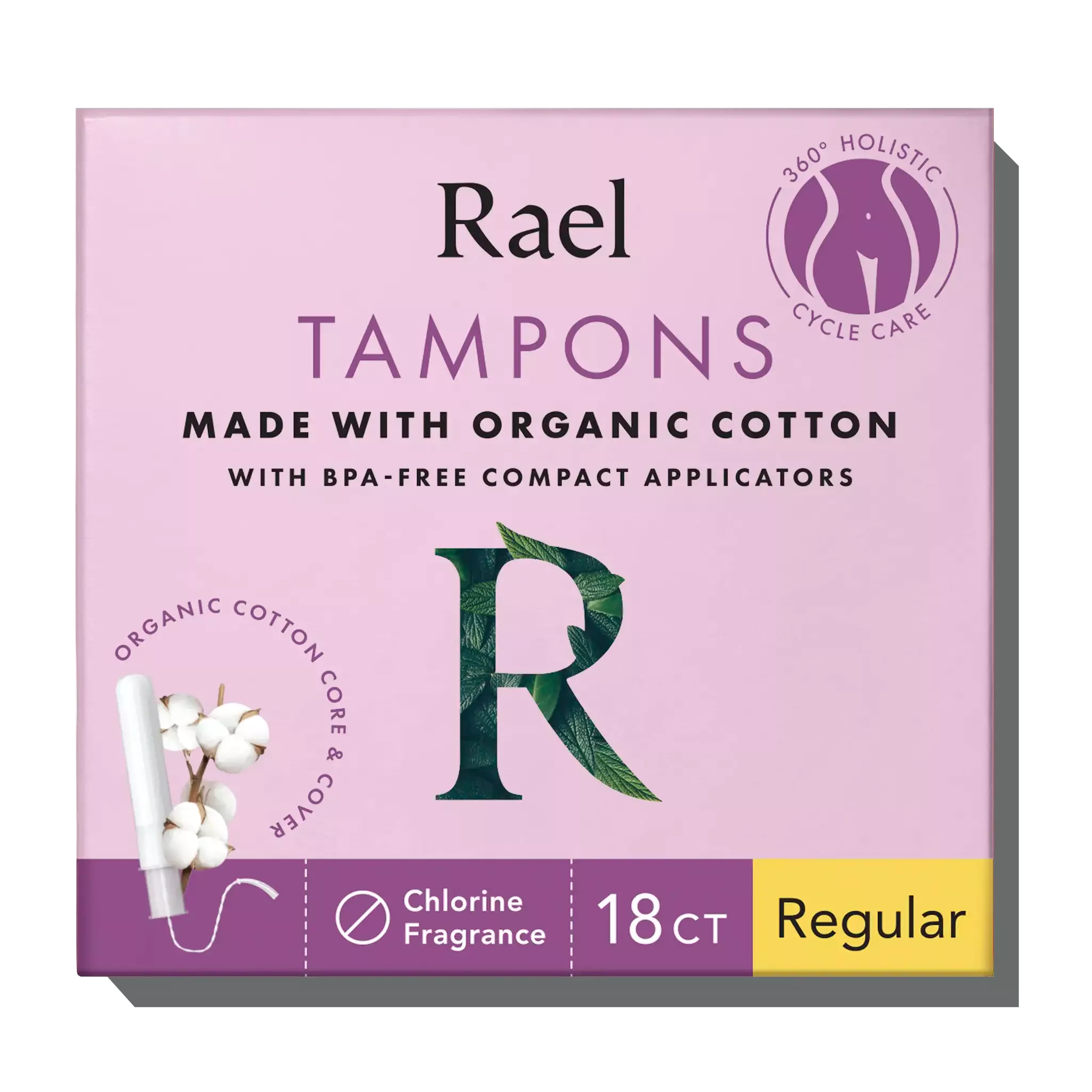 Regular Compact Tampons Made With Organic Cotton
