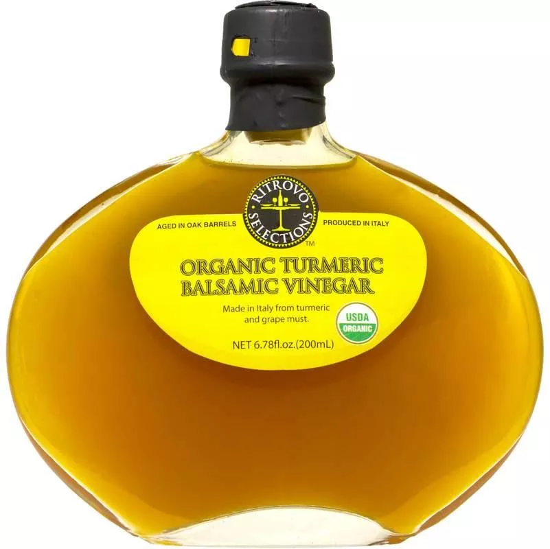 Ritrovo Selections Organic Turmeric Balsamic Vinegar, 6.78 oz (200ml)