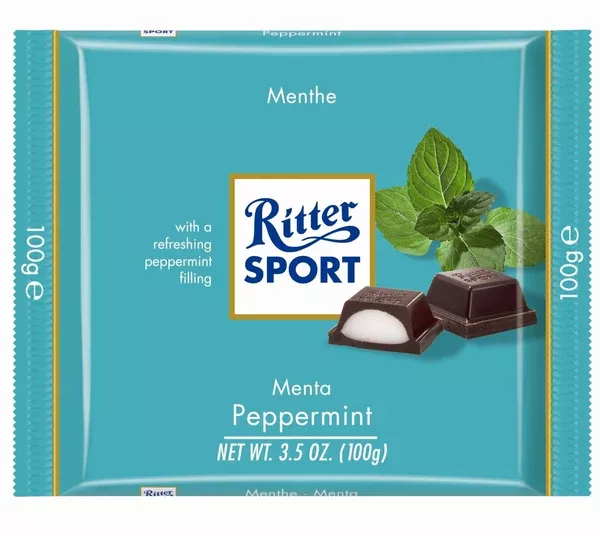 Ritter Sport Peppermint Chocolate, 100g
