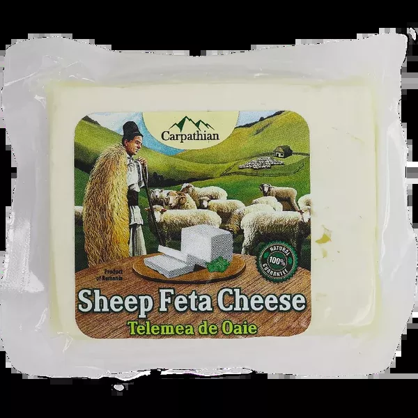 Romanian Telemea Sheep Feta Cheese, approx. 350g