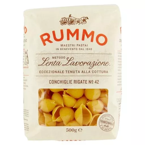 RUMMO Conchiglie Rigate Pasta - 454g (1lb)