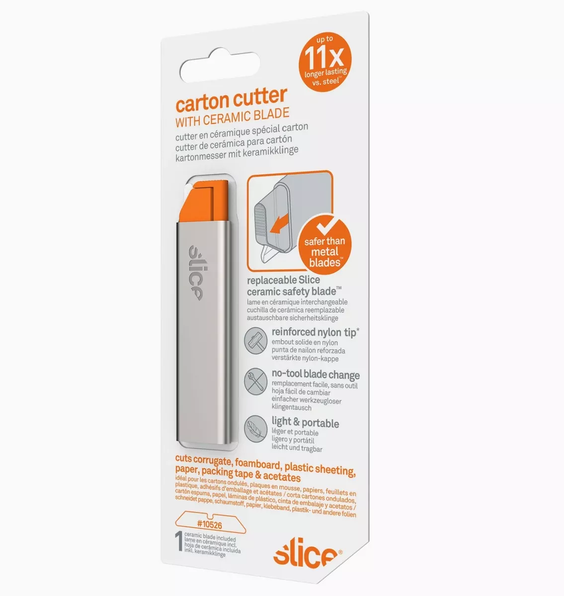 Safety Box Cutter with Ceramic Blade - Each