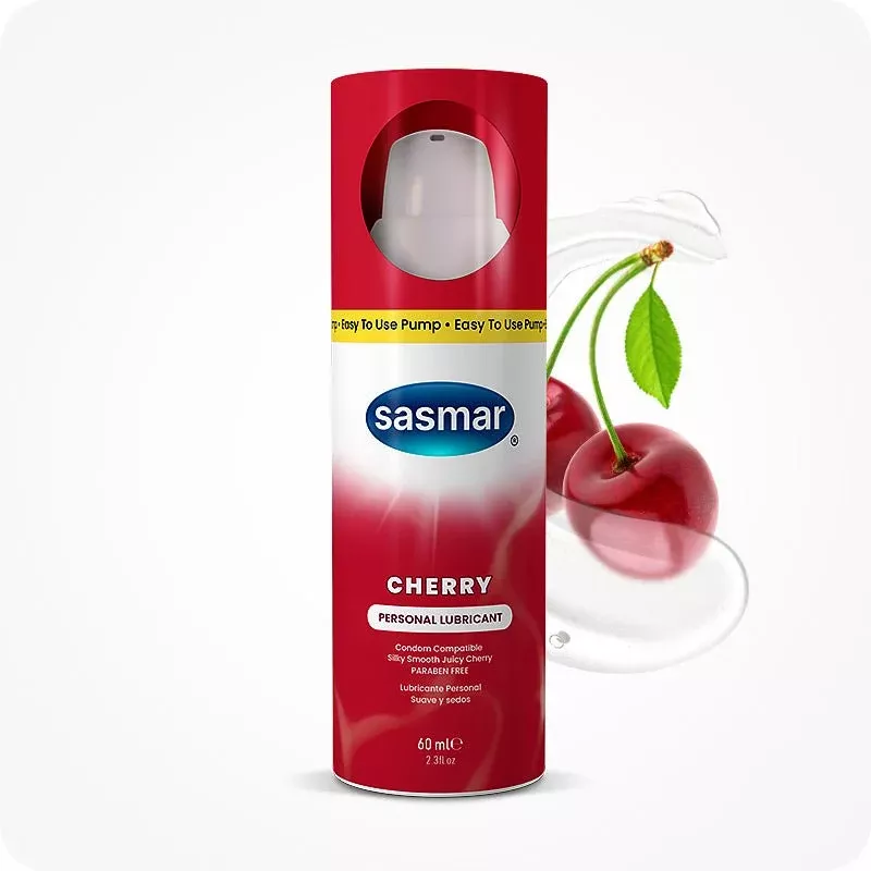 SASMAR Cherry Flavored Personal Lubricant - Personal Lubricant - Water-Based Intimate Gel