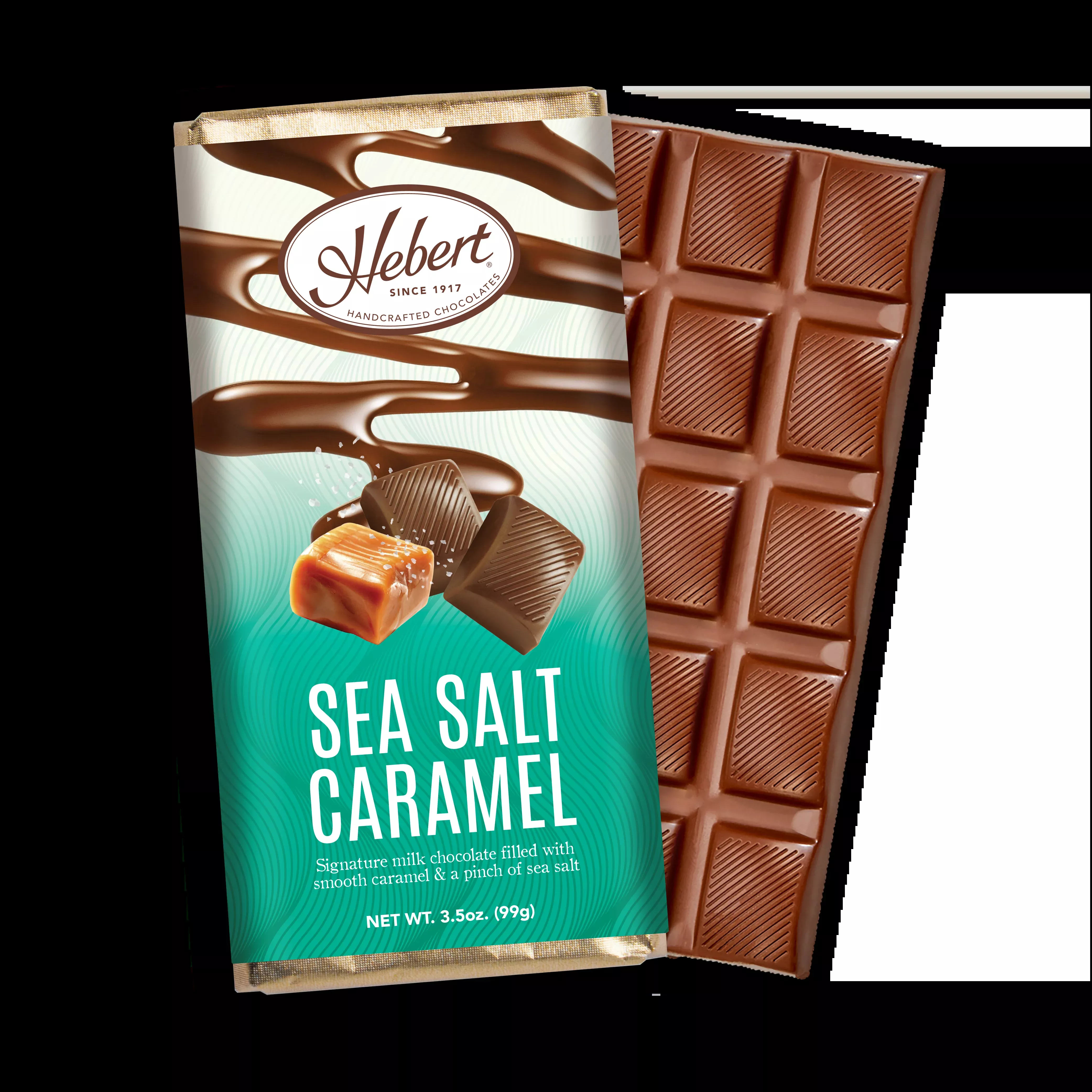 Sea Salt Caramel Milk Chocolate Bar (3.25oz)