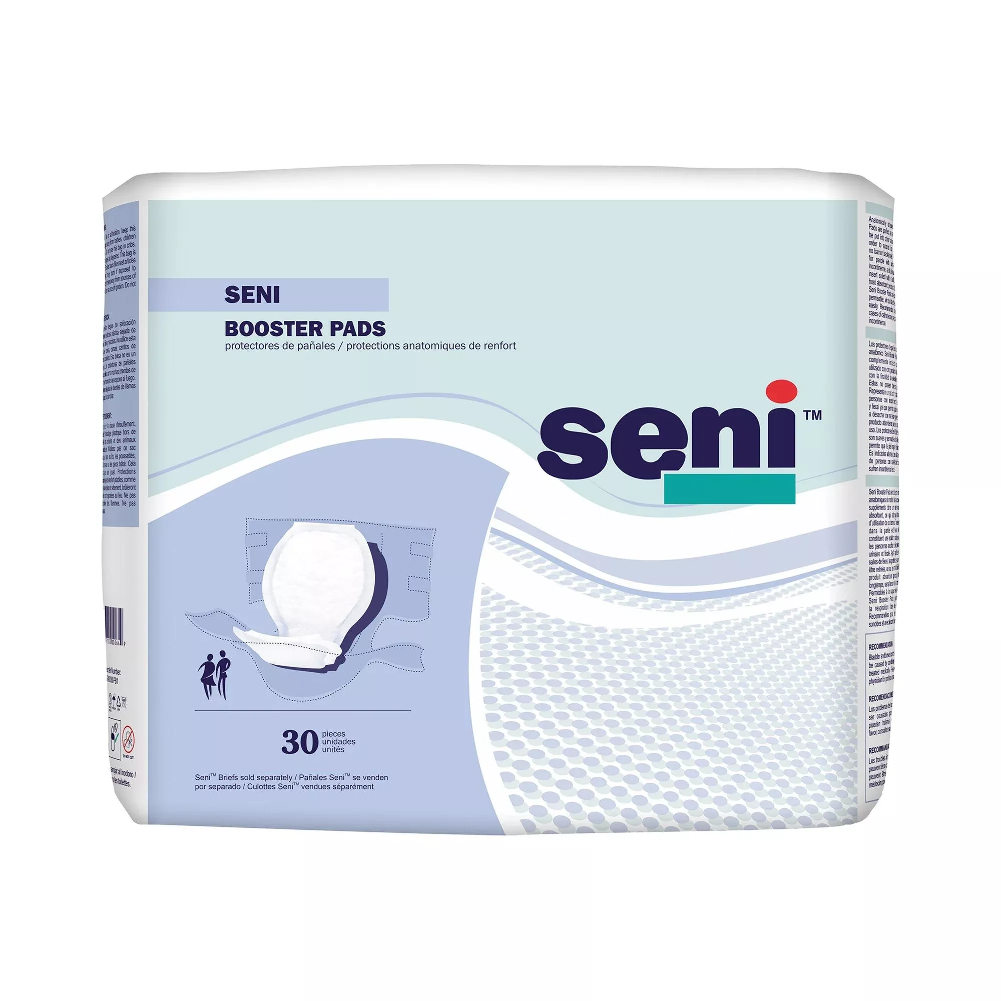 Seni Booster Pad, 25-Inch Length, 30 ct