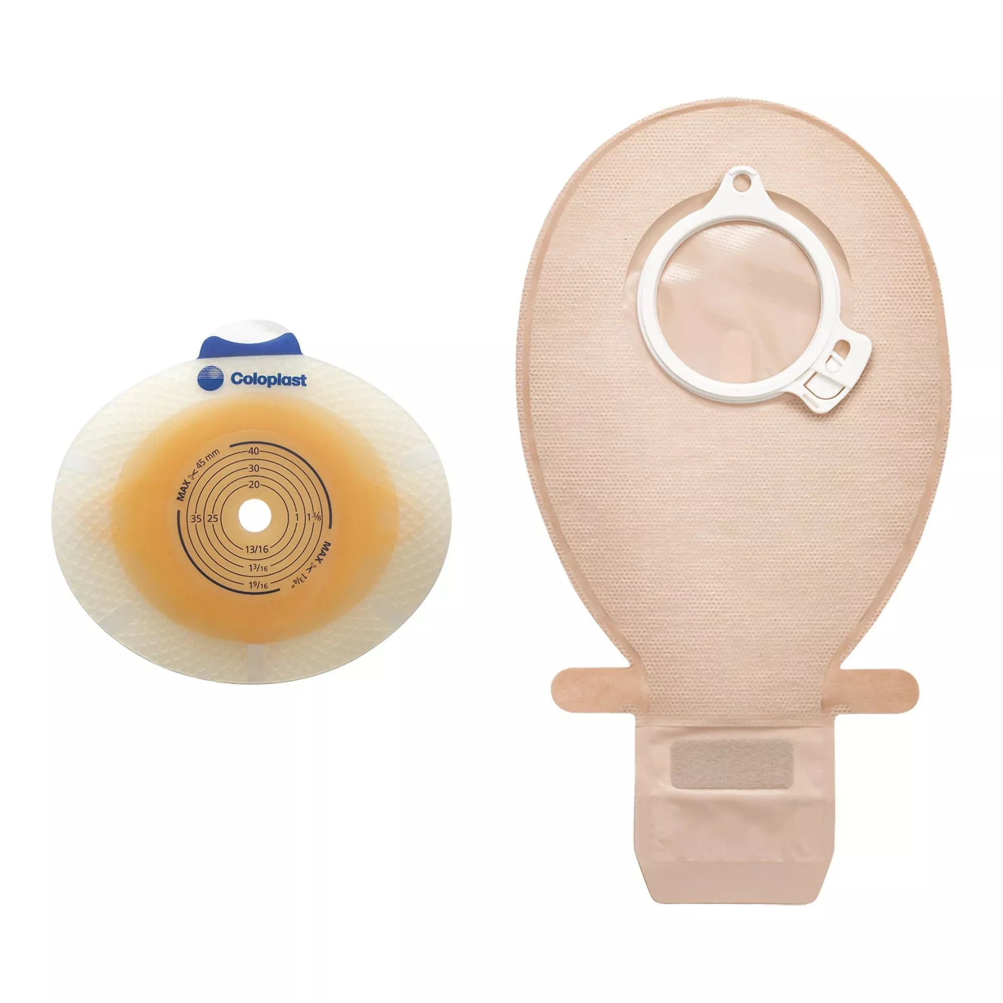 SenSura Click Two-Piece Closed End Opaque, 7 Inch Length, 30 ct