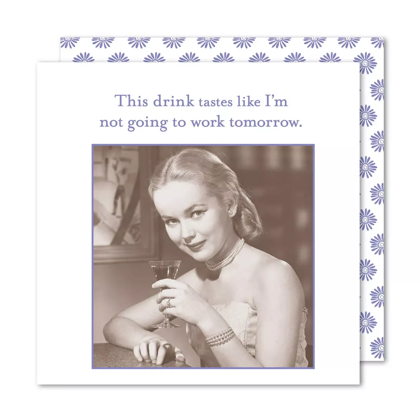 Shannon Martin Design - Not Going To Work Beverage Napkin
